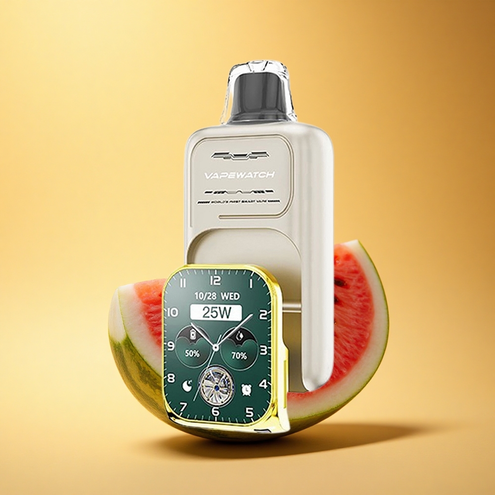 JNR VapeWatch 30000 Lubenica Led z Dual Mesh Coil in Type-C Hitro Polnjenje