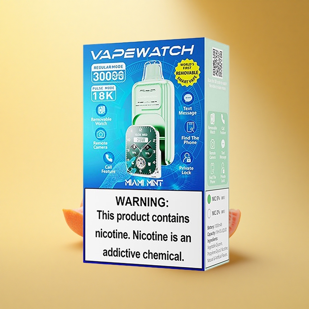 JNR VapeWatch 30000 Miami Mint 1000mAh Dual Mesh Tipka-C
