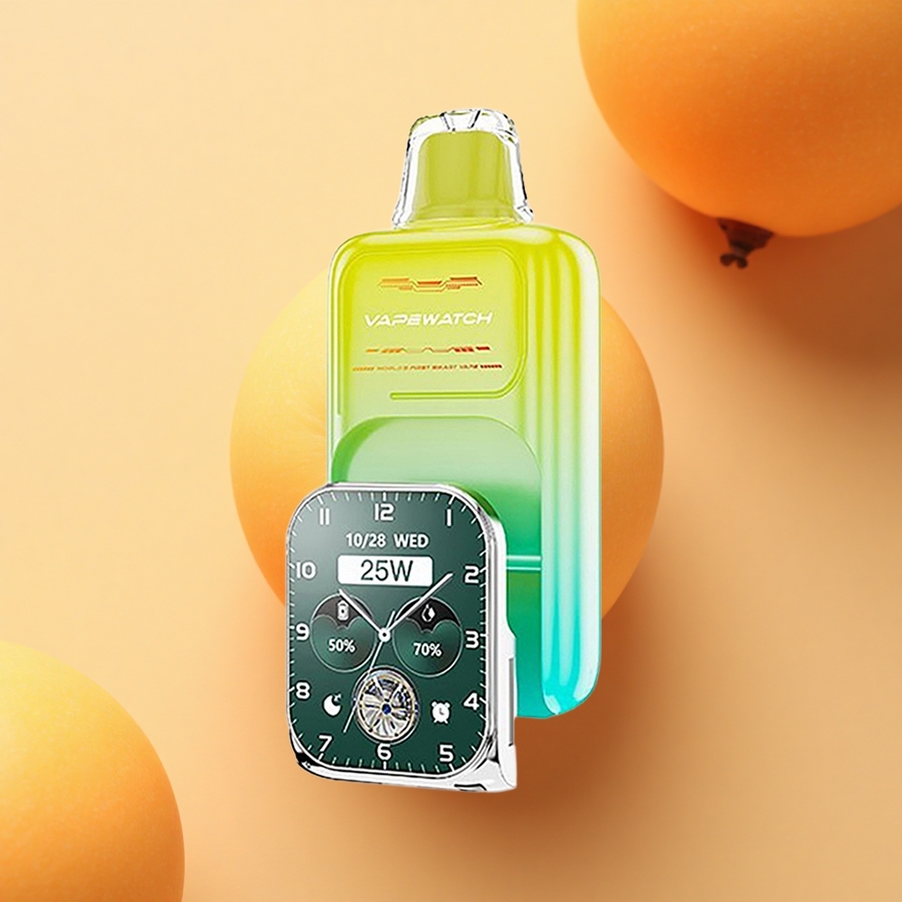 JNR VapeWatch 30000 Oranžno Mango Dual Coil Hit 1000mAh Type-C