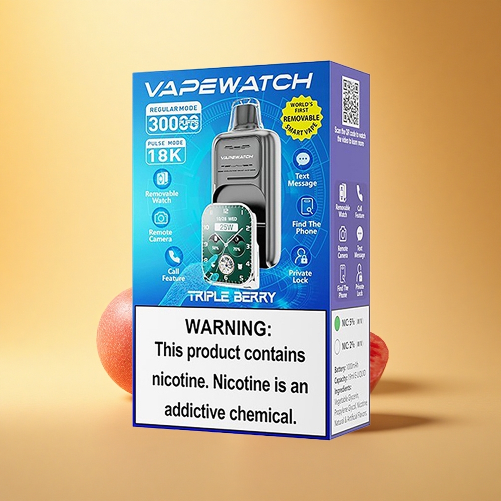 JNR VapeWatch 30000 Trojno Jagodni Dual Mesh Hit Type-C