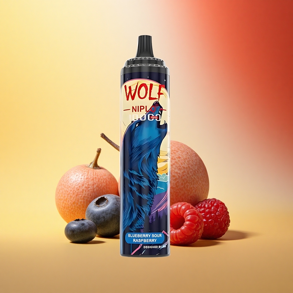 JNR Wolf Niplo 10000 Borovnično-Kisla Malina 1.0 Ohm 20ml Type-C