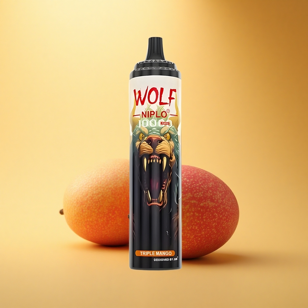 JNR Wolf Niplo 10000 Trojni Mango 20ml 650mAh Mesh Coil
