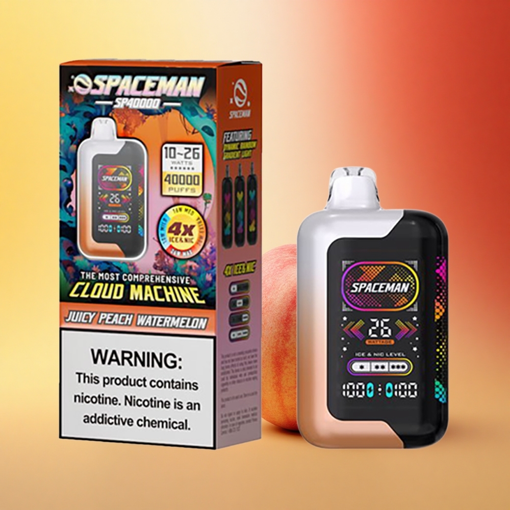 SMOK SPACEMAN SP40000 Puffs Sočna Breskev Lubenica 1000mAh 20ml