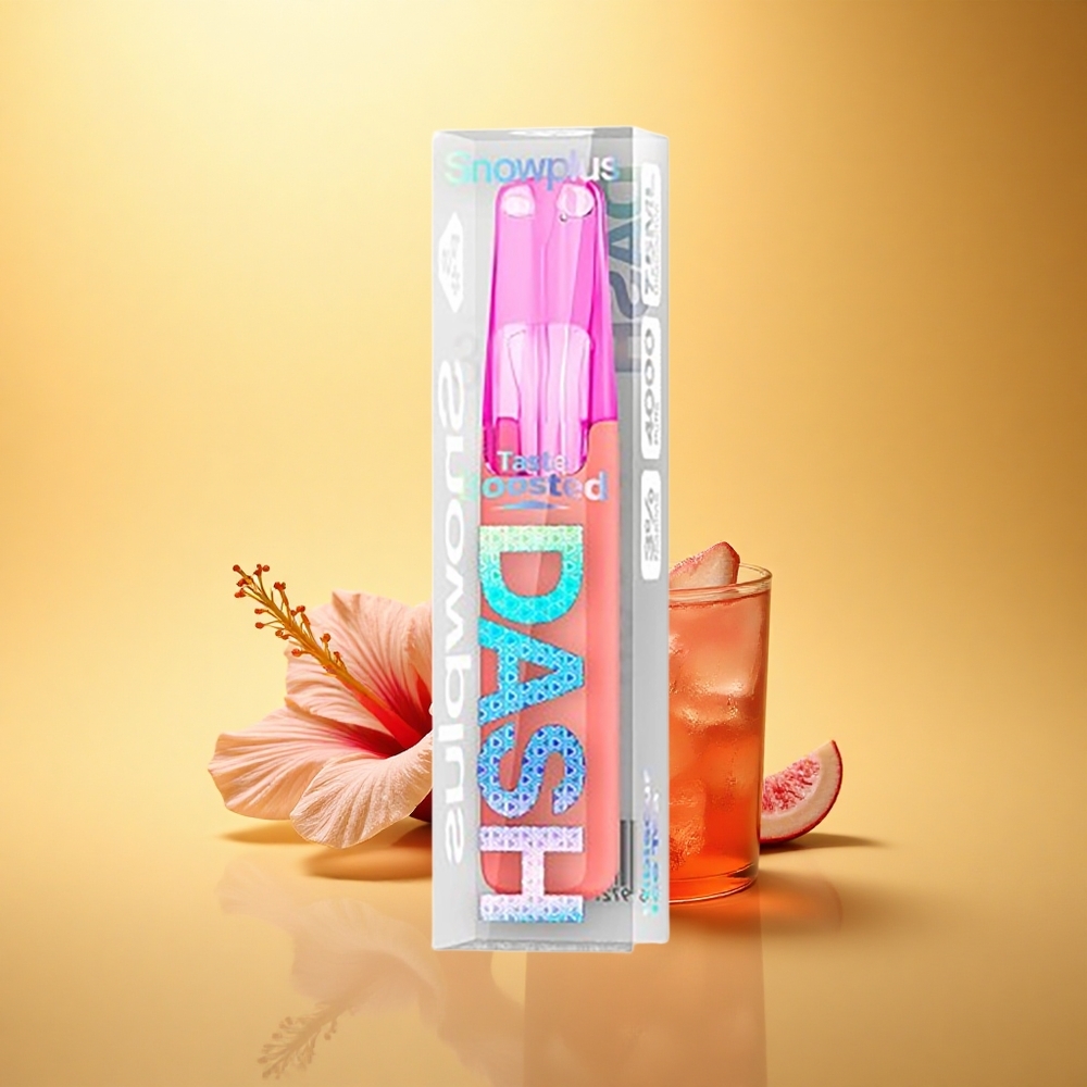 Snowplus Dash 4000 Puffs Hibiscus Ledeni Čaj s Keramičnim Atomizerjem in 7,5 ml E-tekočine