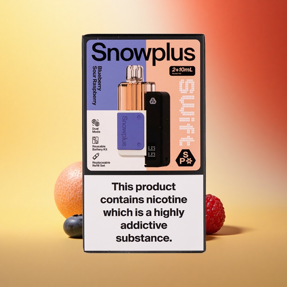 Snowplus Swift 5000 Puffs Boroknice Kisla Malina Dual Mesh 1000 mAh