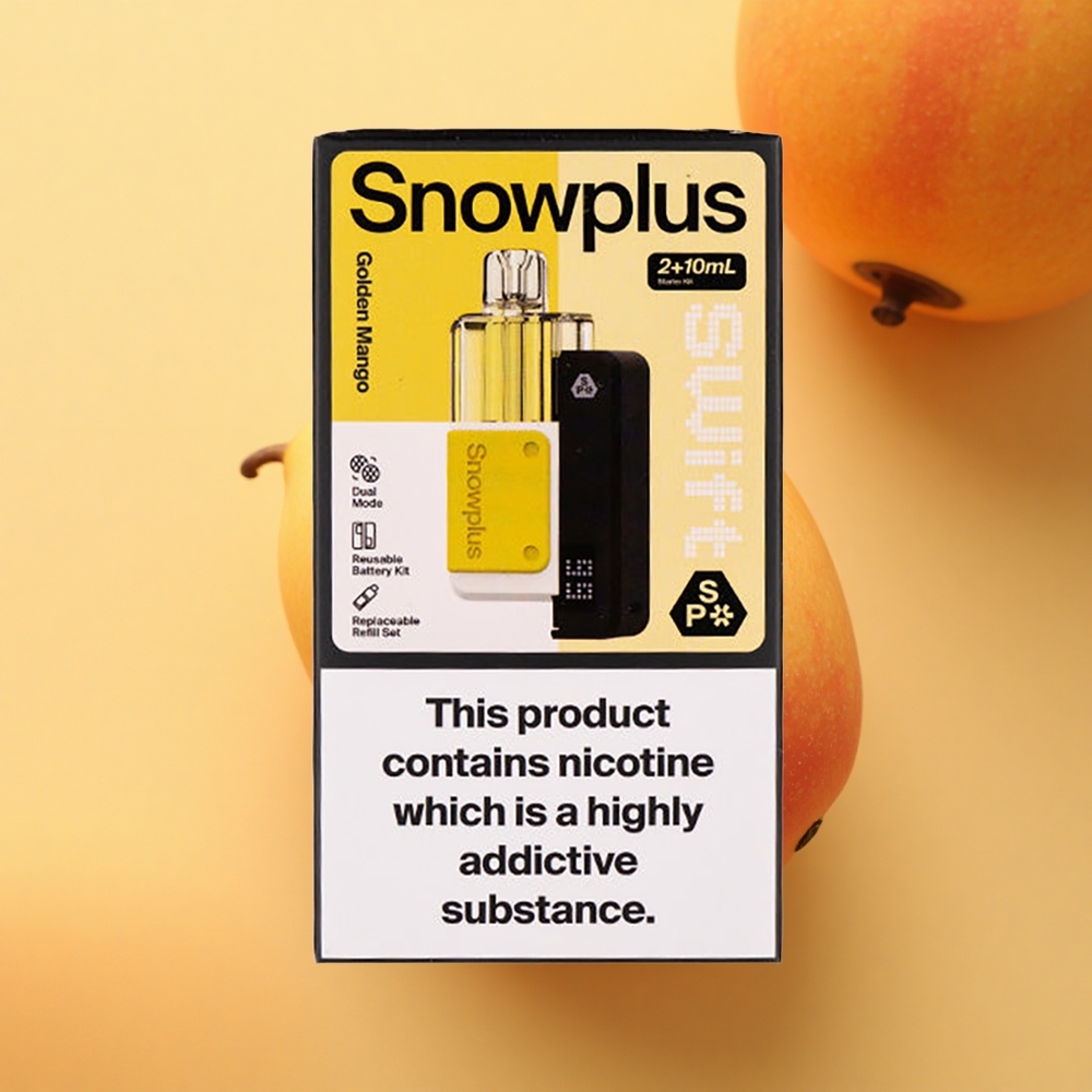 Snowplus Swift 5000 Puffs Zlata Mango Dvojni Mesh 1000 mAh