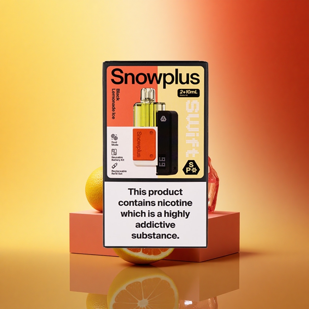 Snowplus Swift 5000 Puffs Črna Limonada Led z 43 mm in 1000 mAh
