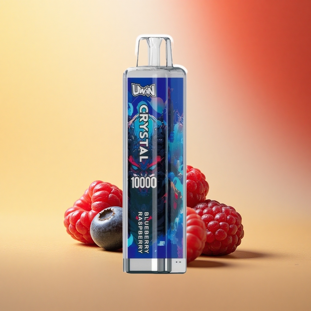 Uwin Crystal 10000 Puffs Borovnica Malina RGB Hitra Polnitev 18ml
