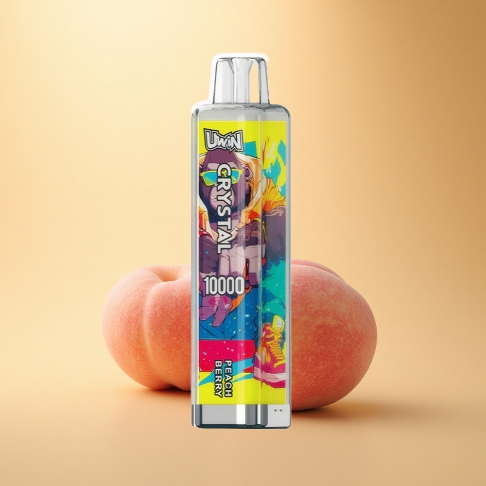 Uwin Crystal 10000 Puffs Breskva Jagoda RGB 18ml 0.8 Ohm