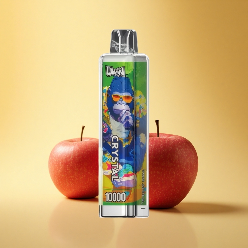 Uwin Crystal 10000 Puffs Dve Jabolki RGB 18ml 0.8 Ohm