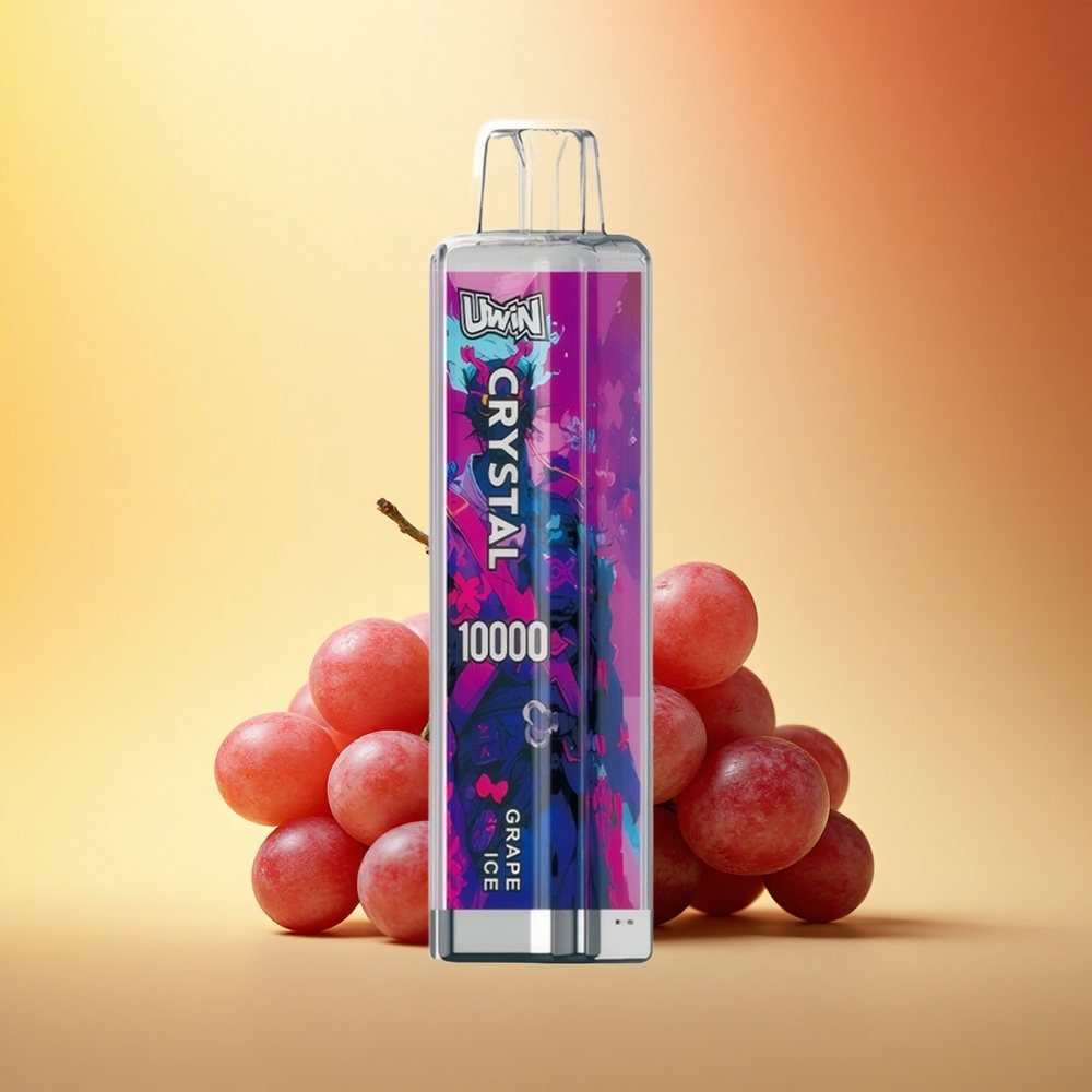 Uwin Crystal 10000 Puffs Grozdov Led RGB 10K 18ml 650mAh Type-C 0.8 Ohm