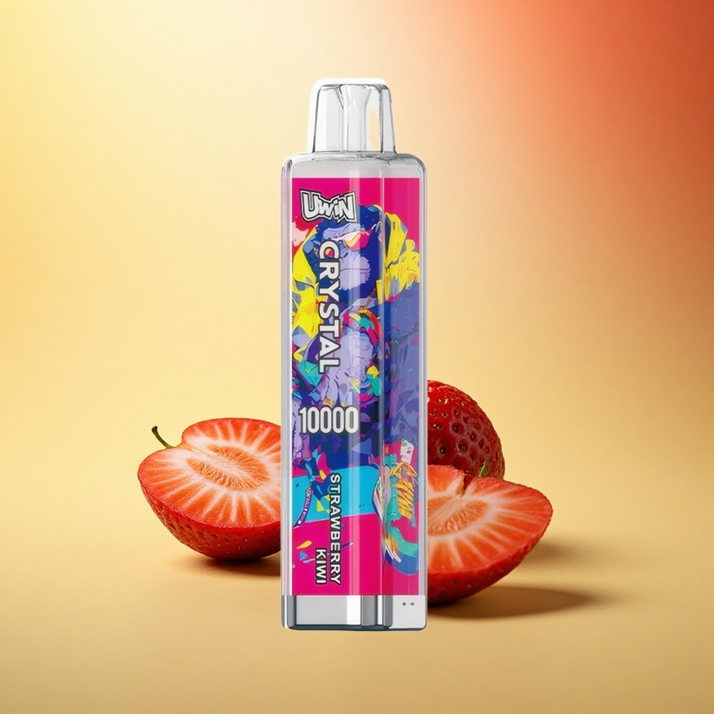 Uwin Crystal 10000 Puffs Jagoda Kivi RGB 18ml 0.8 Ohm Mesh