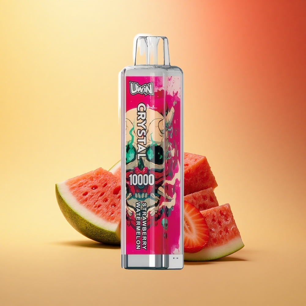 Uwin Crystal 10000 Puffs Jagoda Lubenica RGB Hitrost Polnjenja Tip-C Mrežasta Tuljava 0,8 Ohm