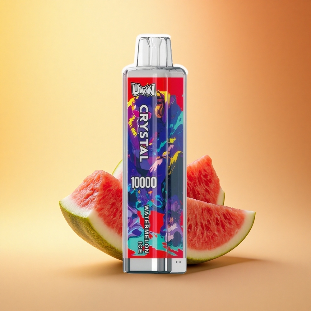 Uwin Crystal 10000 Puffs Lubenikovi Led z RGB lučmi in 0.8 Ohm mesh tuljavo