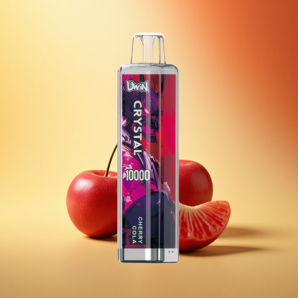 Uwin Crystal 10000 Puffs Češnjeva Kolana RGB 18ml 0.8 Ohm