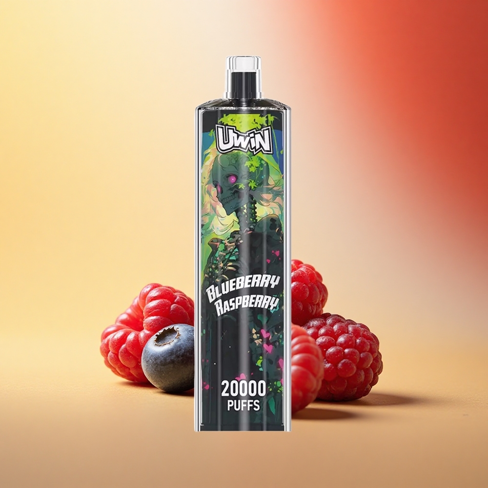 Uwin Shisha Hookah Crystal 20000 Puffs Boržnica Malina Mesh Coil Type-C