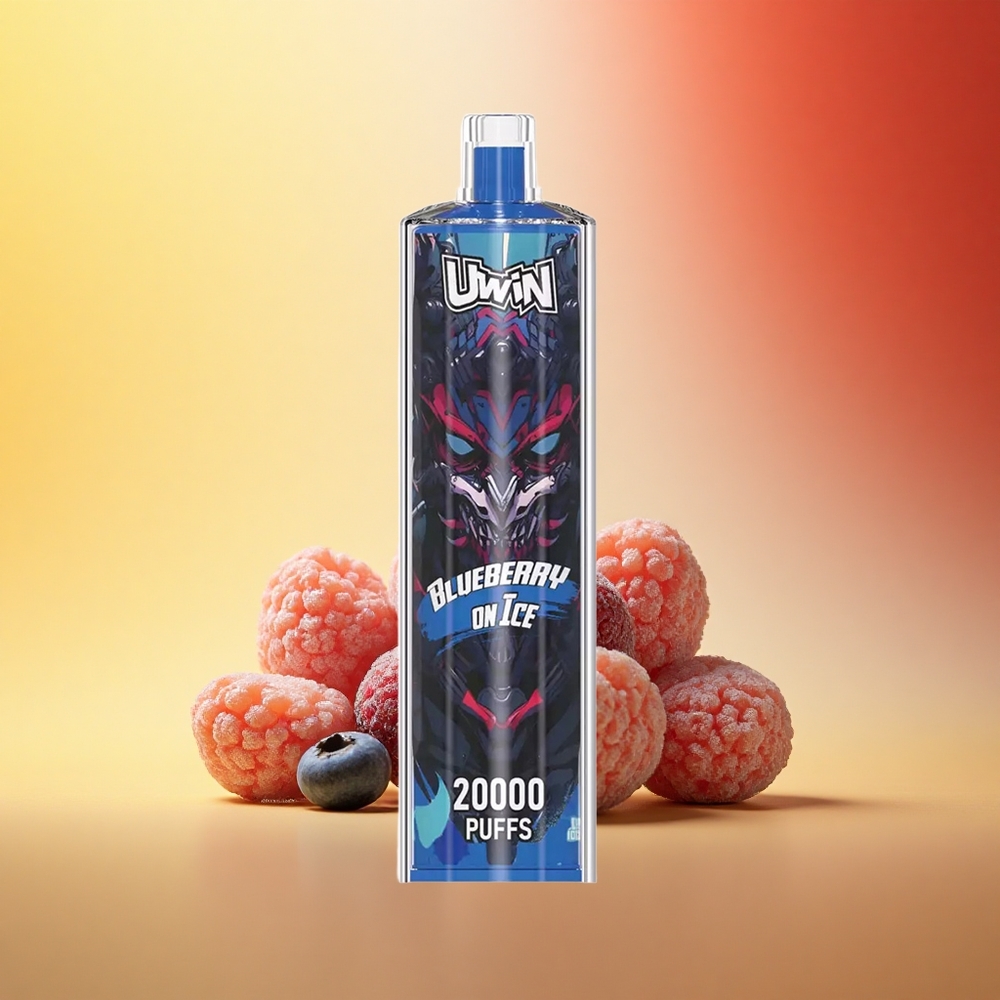 Uwin Shisha Hookah Crystal 20000 Puffs Borovnica na ledu z Mesh tuljavo in 22ml