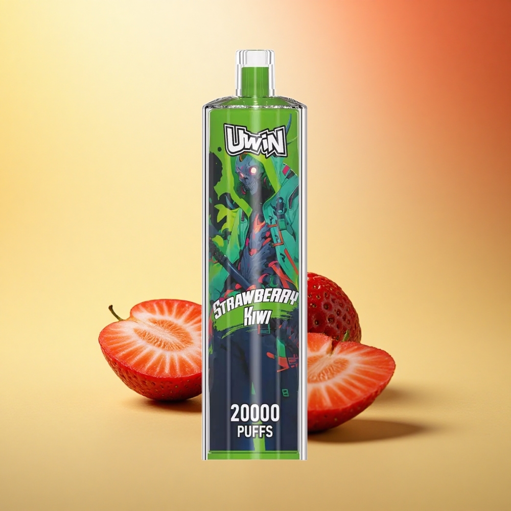 Uwin Shisha Hookah Crystal 20000 Puffs Jagoda Kivi 0% Nikotina 22ml Mrežna Tuljava