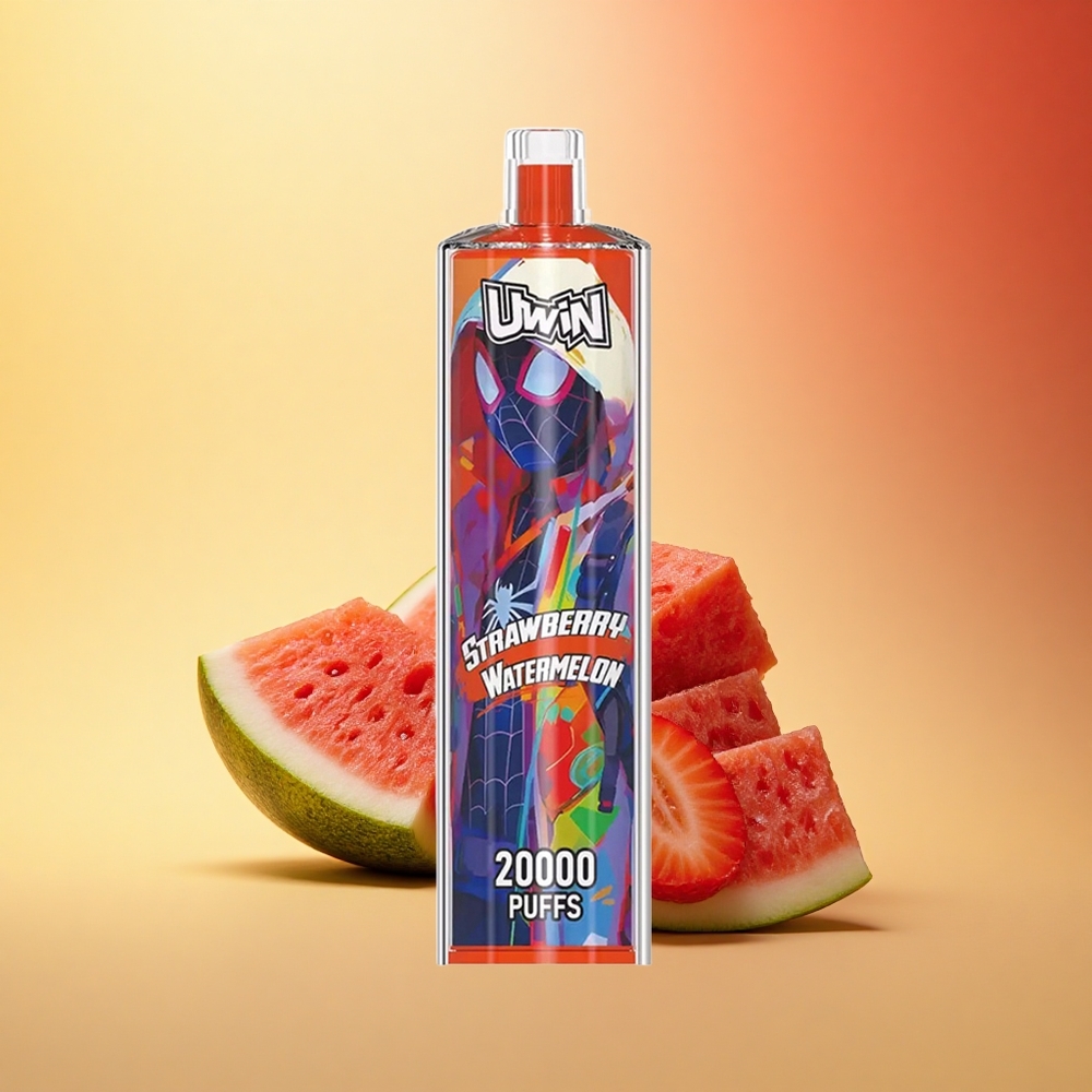 Uwin Shisha Hookah Crystal 20000 Puffs Jagoda Lubenica Brez Nikotina 22ml Mesh Coil