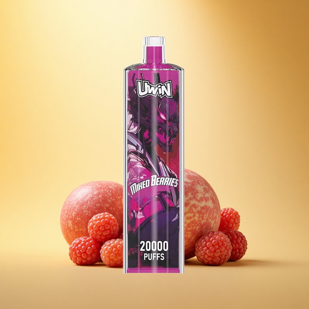 Uwin Shisha Hookah Crystal 20000 Puffs Mešane Jagode Crystal 22ml Mesh Coil Type-C