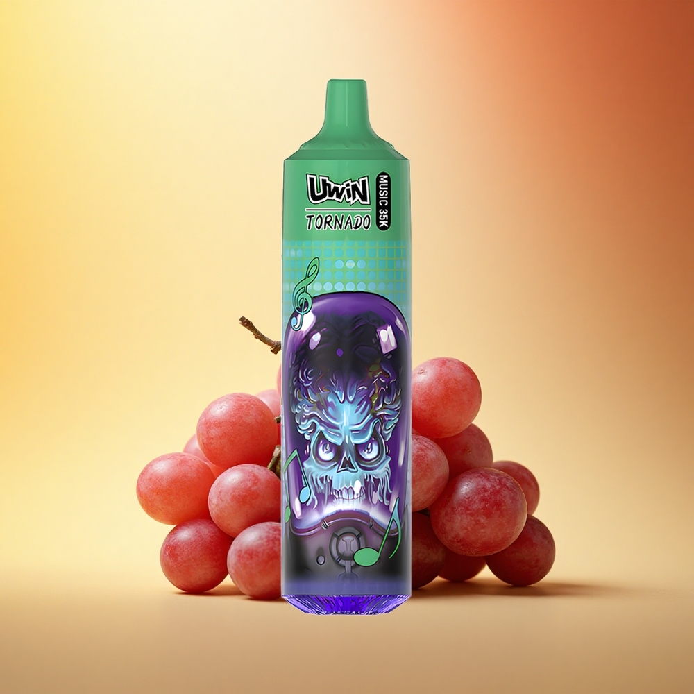Uwin Tornado 35K Music Puffs Grozdni Led z 5% Nikotina in 600mAh Baterijo