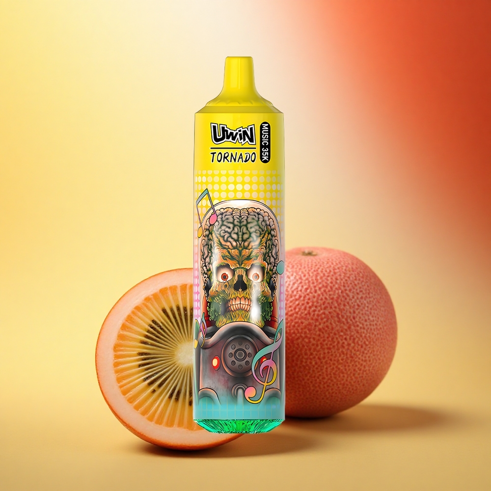Uwin Tornado 35K Music Puffs Kivi Marakuya Guava 600mAh Type-C 1.0 Ohm