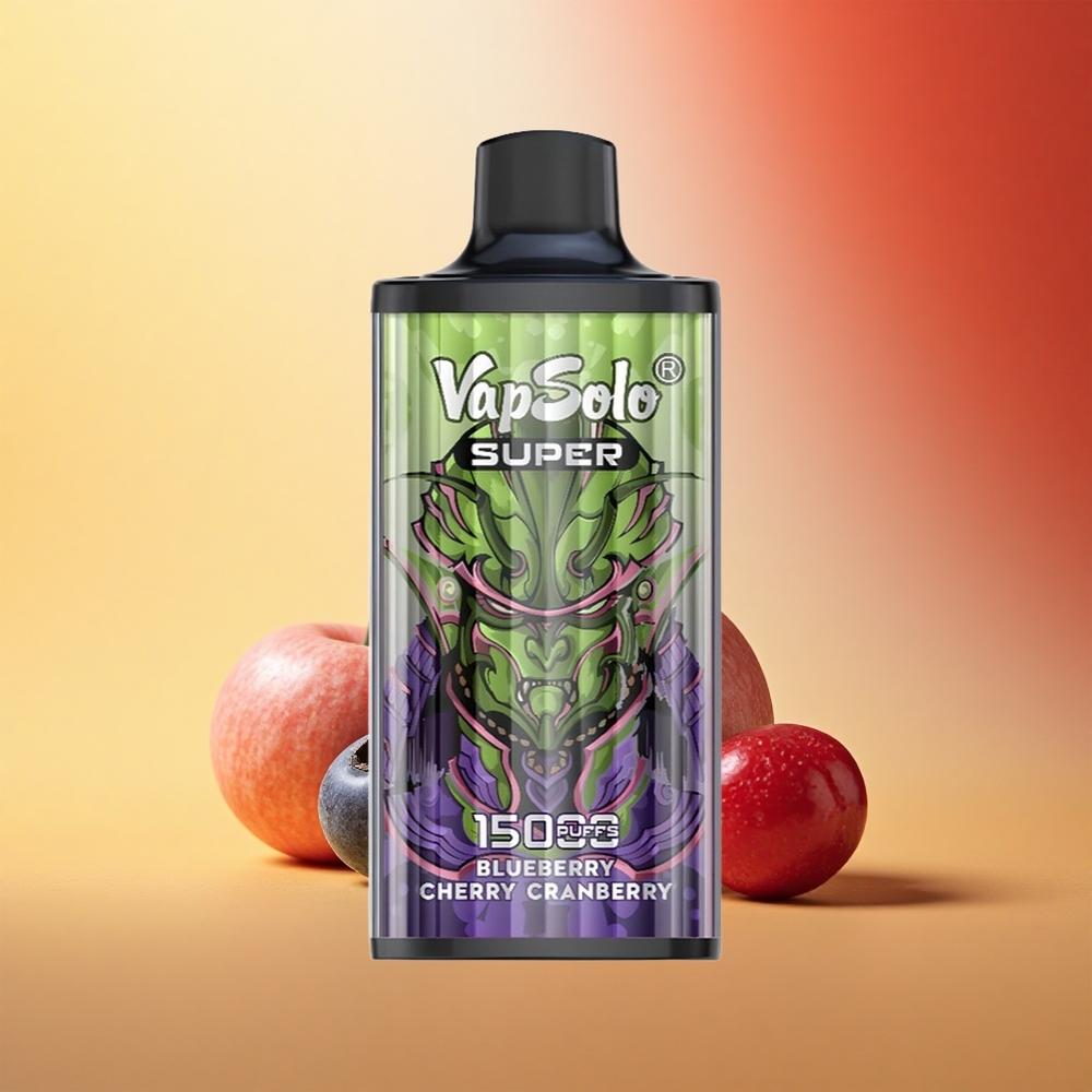 Vapsolo Super 15000 Puffs Borjevnica Češnja Brusnica 40ml 850mah Mesh