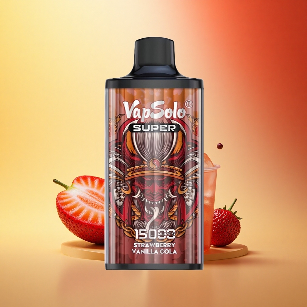 Vapsolo Super 15000 Puffs Jagoda Vanilija Kola 40ml 850mah Mrežna Tuljava