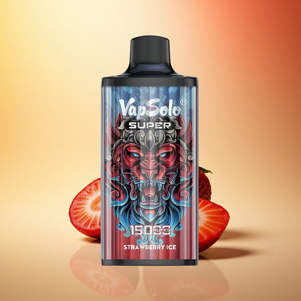 Vapsolo Super 15000 Puffs Jagodni Led z 40ml in Type-C