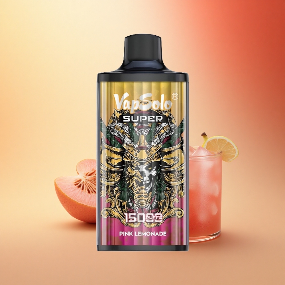 Vapsolo Super 15000 Puffs Super Roza Limonada 850mesh Type-C 40ml