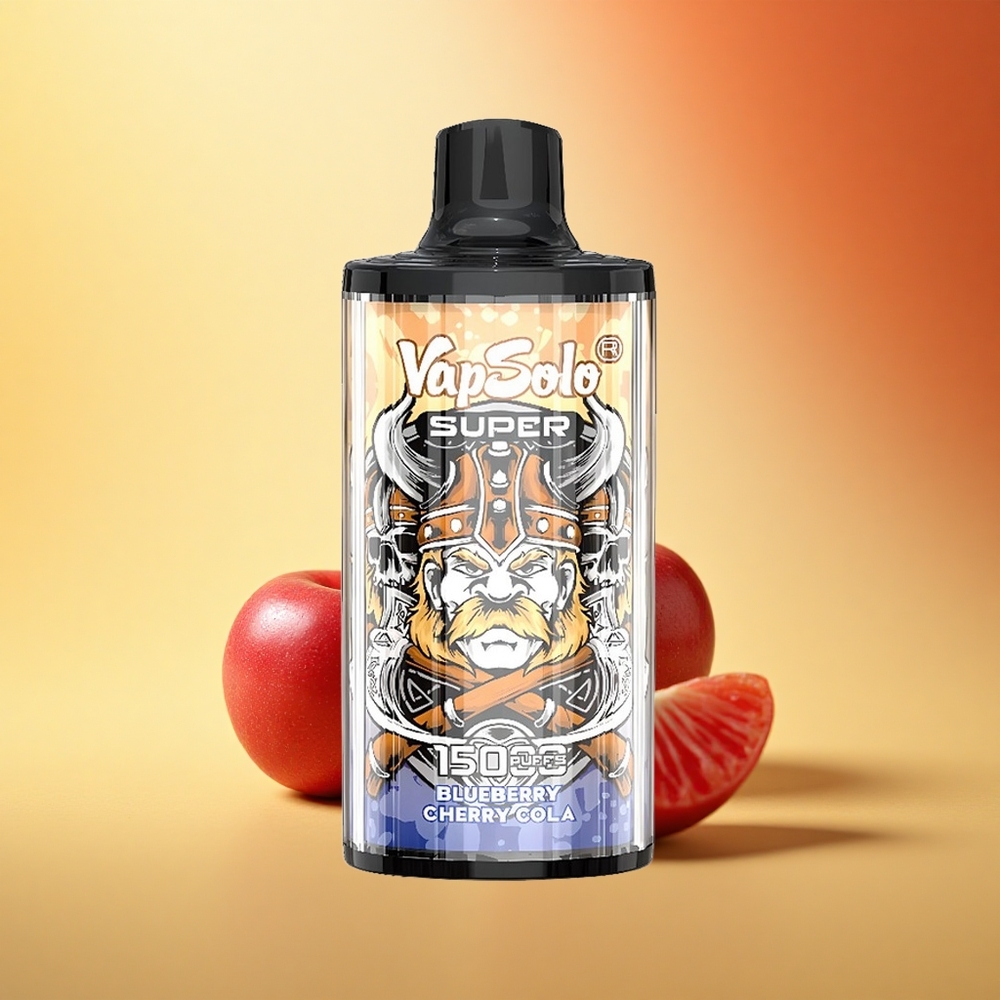Vapsolo Super 15000 Puffs Češnjeva Kola Mega Napoj 40ml Tip-C Mrežna Tuljava