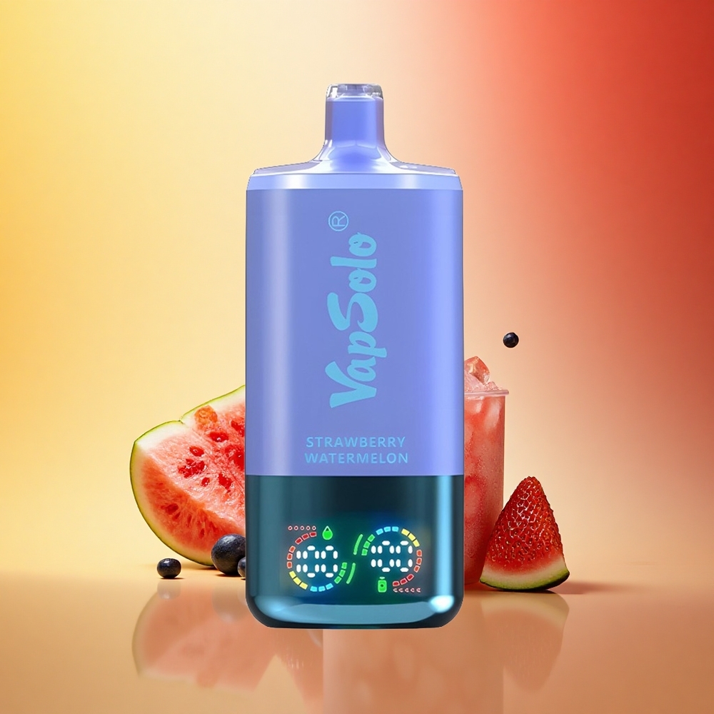 Vapsolo Triple 30000 Puffs Jagoda Lubenica & Borovnica Led s 40ml E-tekočino in 30000 Puffi