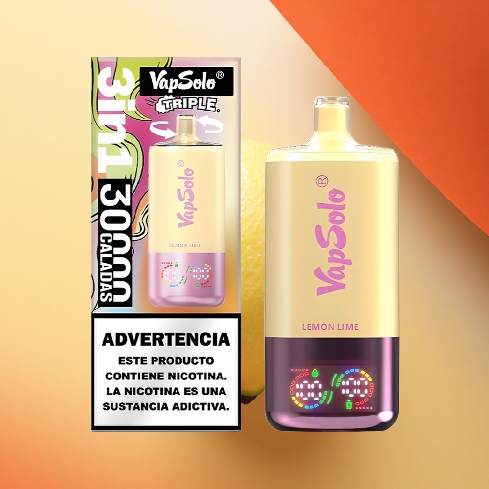 Vapsolo Triple 30000 Puffs Limeta Lime 30000 Puffov 40ml Type-C