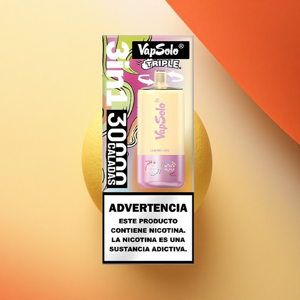 Vapsolo Triple 30000 Puffs Limeta Lime 30000 Puffov 40ml Type-C