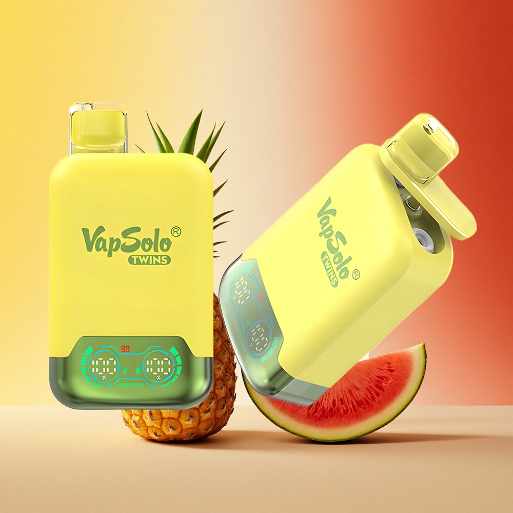 Vapsolo Twins 20000 Puffs Ananas Kokos in Lubenica Led z 40 ml in Type-C