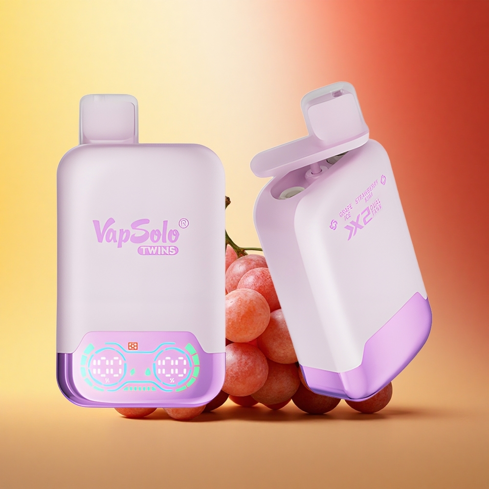 Vapsolo Twins 20000 Puffs Grozdeni Led & Jagodni Kivi 40 ml Tip-C