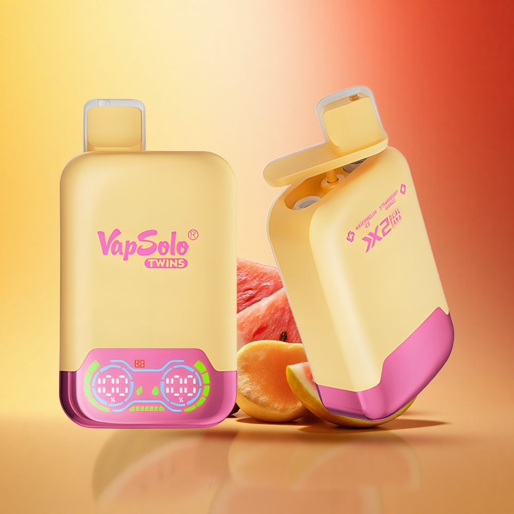Vapsolo Twins 20000 Puffs Lubenični Led & Jagoda Mango Tip-C 40 ml 20mg/ml