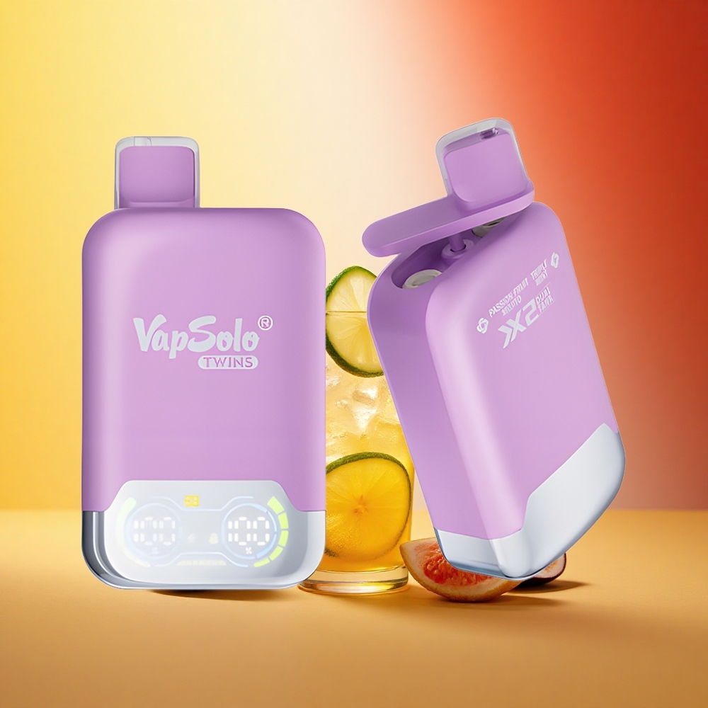 Vapsolo Twins 20000 Puffs Marakuya Mojito & Trojna Meta s 40 ml E-Tekočino in 20000 Puffov