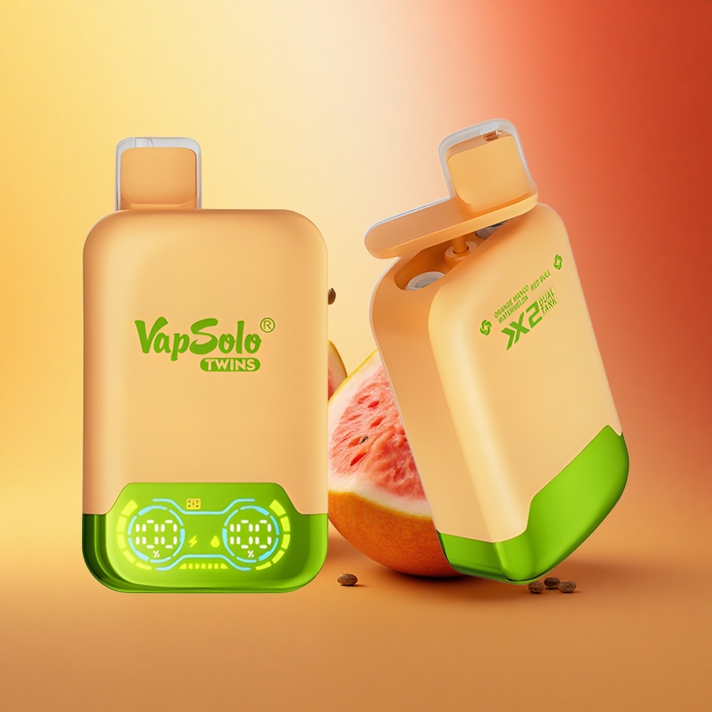 Vapsolo Twins 20000 Puffs Oranžno Mango Lubenica & Red Bull 40 ml Type-C Dvojni