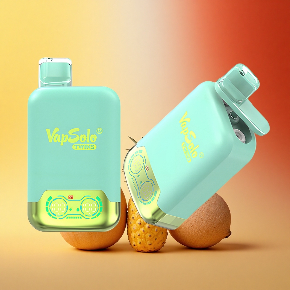 Vapsolo Twins 20000 Puffs Trojna Melona & Ananas Kokos z 40 ml E-tekočino in 20000 Puffi