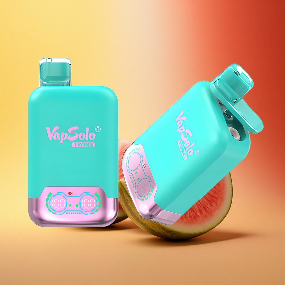 Vapsolo Twins 20000 Puffs Trojna Melona & Malina Lubenica 40 ml Type-C