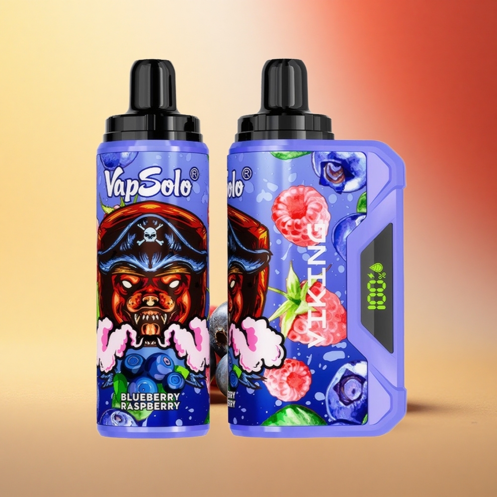 VapSolo VIKING 12000 Puffs Borova Malina Tip-C 22ml Elektrika
