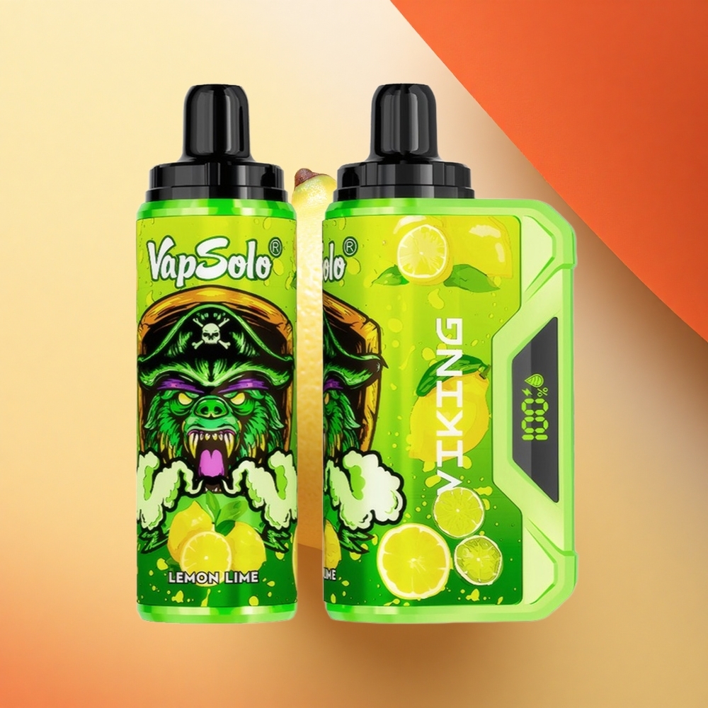VapSolo VIKING 12000 Puffs Limeta Lime 22ml Type-C Elektrika