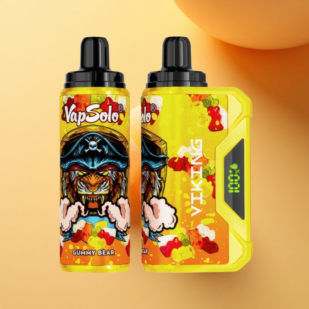 VapSolo VIKING 12000 Puffs Medvedki z LED & Type-C 22ml