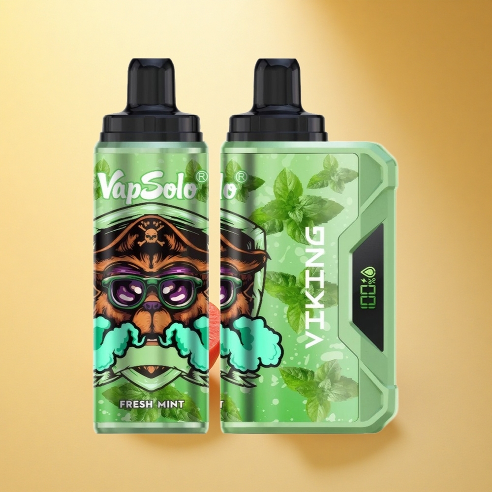 VapSolo VIKING 12000 Puffs Sveži Popek Tip-C 22ml 20mg