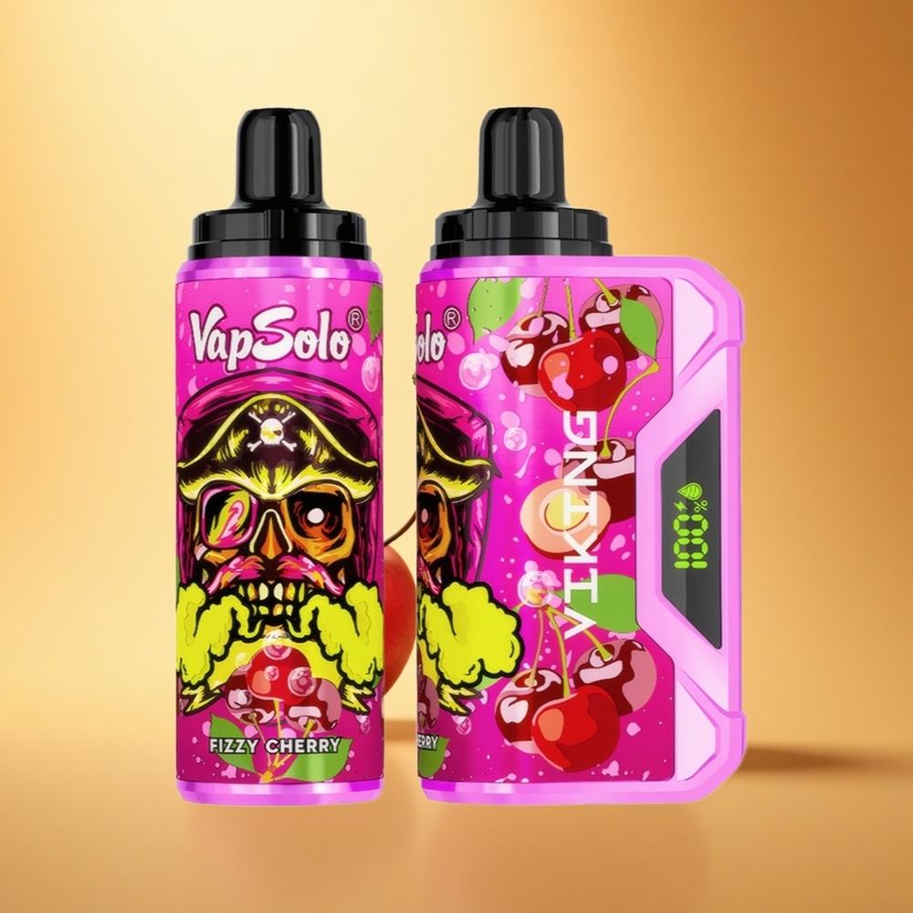 VapSolo VIKING 12000 Puffs Šopirska Češnja z LED in Type-C